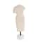 14" Cream Paper Mache Figurine Sculpture with Mable Base